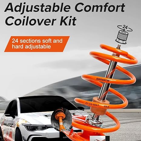Adjustable Suspension Kit Height & Performance Tuning Compatible for 2019-2023 BMW 320, 325, 330 – Heat-Resistant Shock Absorber Kit – Custom Suspension for Smooth & Sporty Ride