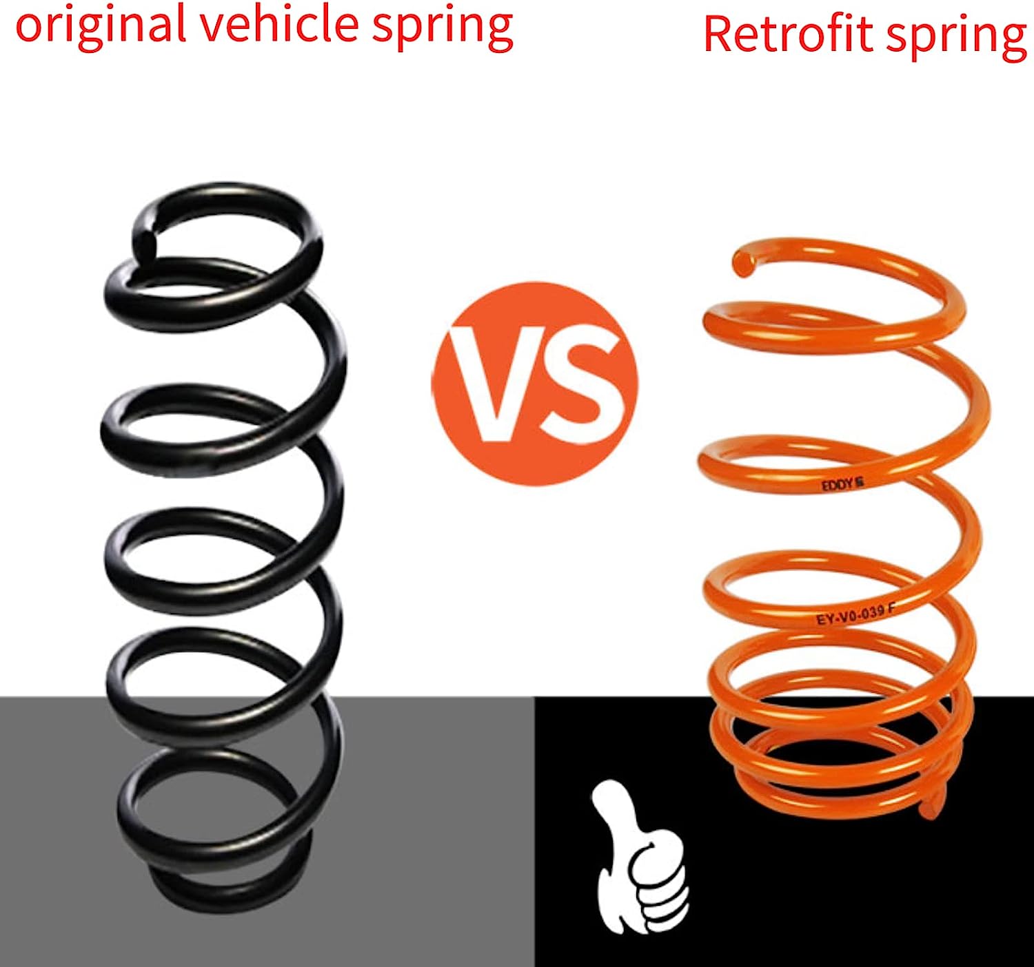 Sport lowering springs Shock absorption modification Performance AWD Performance Lowering Springs kit compatible with Tesla Model 3 Performance Dual Motor All-Wheel Drive