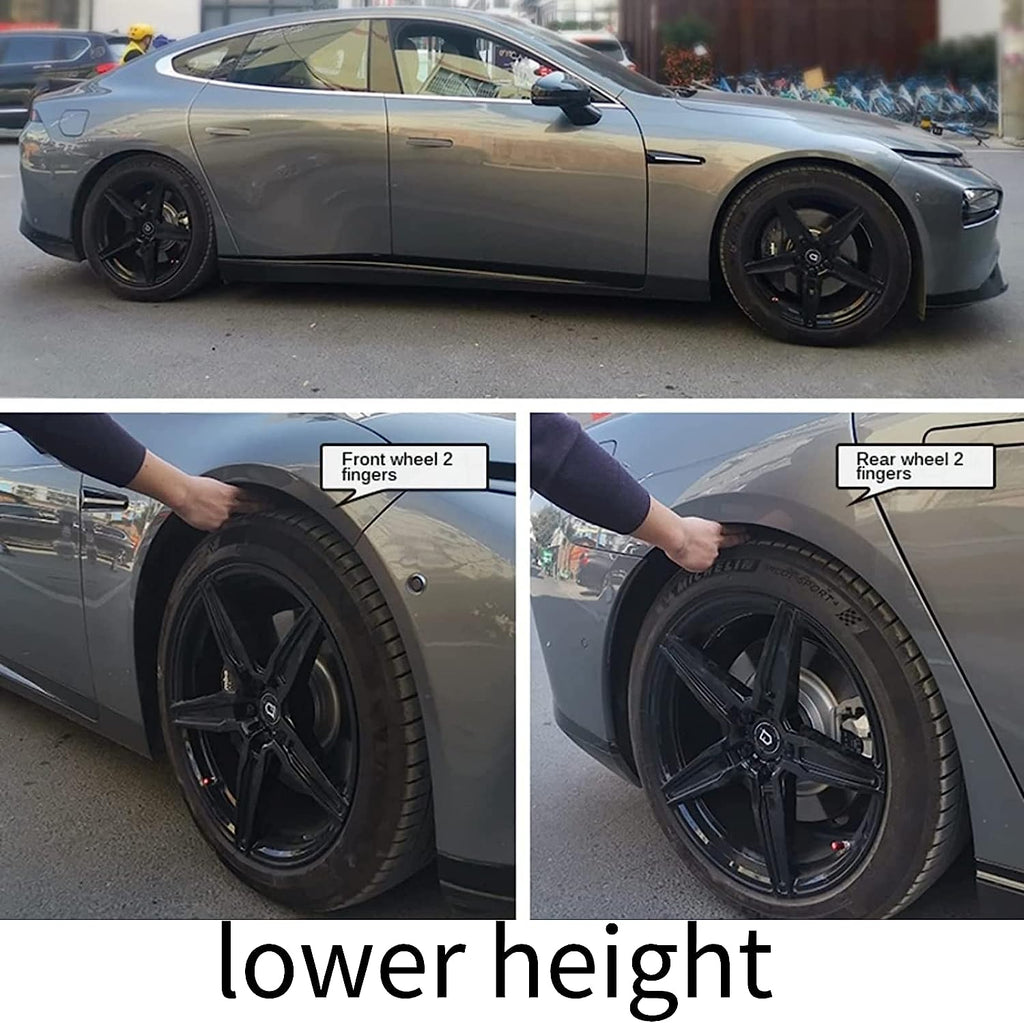 4PC Sport lowering springs Shock absorption modification Performance AWD Performance Lowering Springs kit compatible with Tesla Model 3 Rear-Wheel Drive