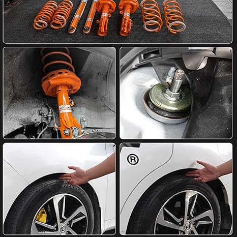 Adjustable Suspension Kit Height & Performance Tuning Compatible for 2019-2023 BMW 320, 325, 330 – Heat-Resistant Shock Absorber Kit – Custom Suspension for Smooth & Sporty Ride