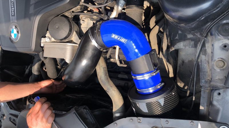 Original Positon Dry Carbon Fibre Cold Air Intake with Carbon Fibre Pipe for BMW M2 M240i F87 N55 3.0T Carbon air Box