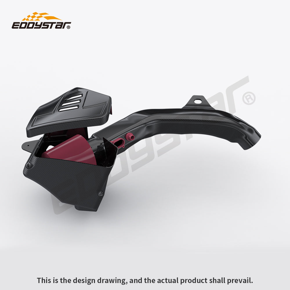 Original Positon Dry Carbon Fibre Cold Air Intake with Carbon Fibre Pipe for BMW M2 M240i F87 N55 3.0T Carbon air Box