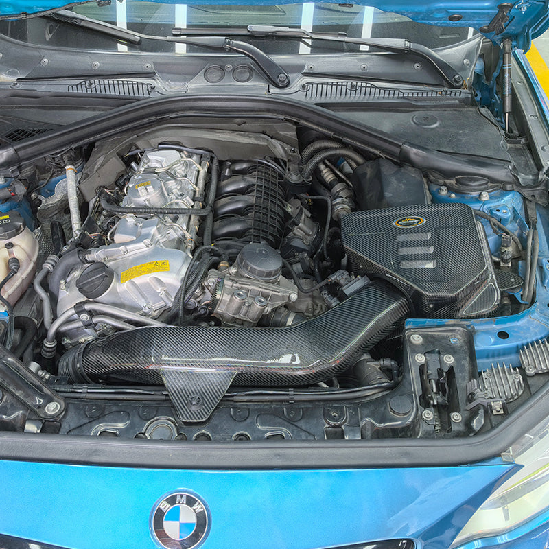 Original Positon Dry Carbon Fibre Cold Air Intake with Carbon Fibre Pipe for BMW M2 M240i F87 N55 3.0T Carbon air Box