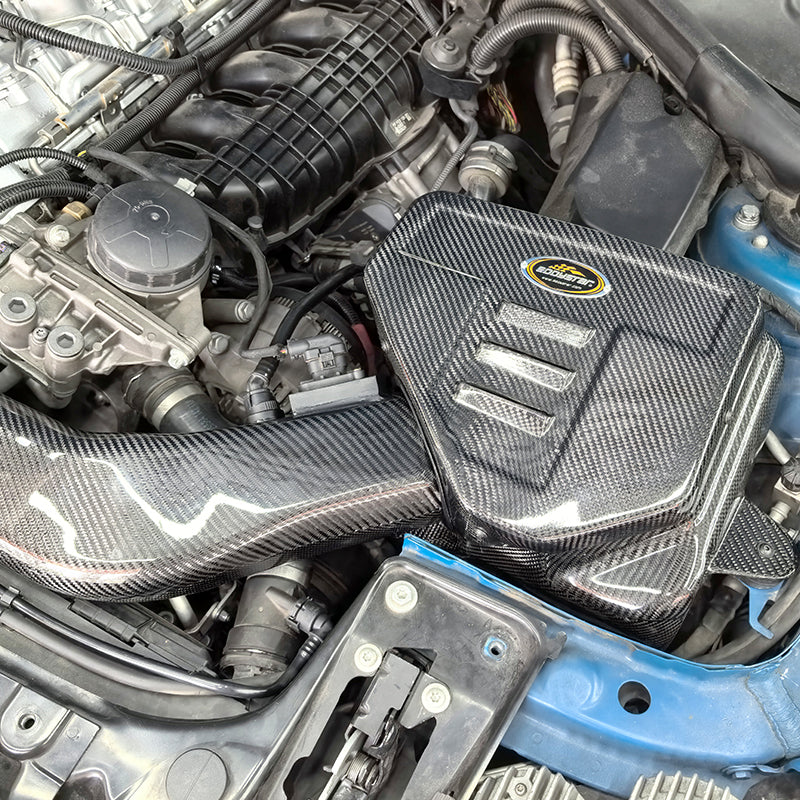 Original Positon Dry Carbon Fibre Cold Air Intake with Carbon Fibre Pipe for BMW M2 M240i F87 N55 3.0T Carbon air Box